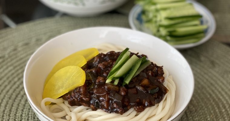 Jajangmyeon (Korean Black Bean Noodles)